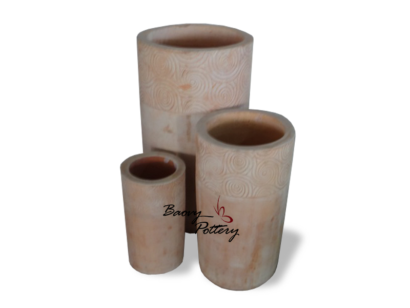 Round Vase Terracotta Pots