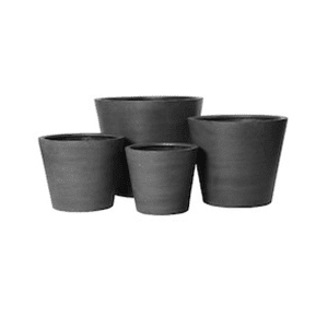 Fiberstone Conical Pots Set of 4